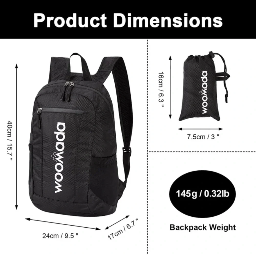 NEW WOOMADA Ultra Lightweight Backpack